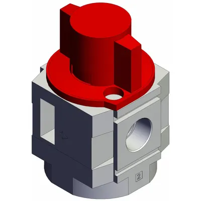 SMC Air Line Valve: 3/8 in Rc, 3/8 in Rc Outlet Size, 125 psi Max Op Pressure - SMC Compressed Air Line Pressure-Relief Lockout Valves for FRLs