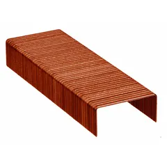 Box staple sticks with A crown style, 1 3/8 in crown width, and 3/4 in leg length. Pack of 25,000. Compatible with Westward staplers. Used for sealing cardboard cartons and boxes in packaging and shipping operations.