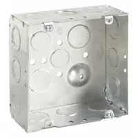 RACO Electrical Box: Steel, Steel - 4-11/16" x 4-11/16" Square Box Material & Nominal Size, Square (MPN 257)