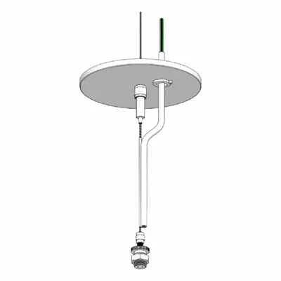 DAYBRITE Adjustable Cable Hanger Kit, 48 in, White, for FluxSteam - Clips, Chains & Hangers