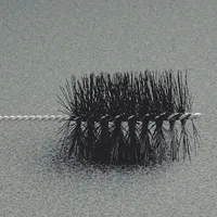 Bailer Brush: 36 in Overall Lg, Nylon, Black
