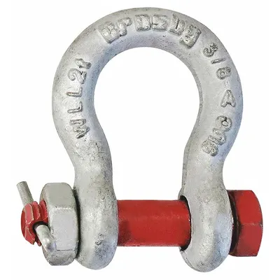 CROSBY Anchor Shackle: Anchor Shackle, 4,000 lb Working Load Limit, 21/32 in Wd Between Eyes - High-Strength Anchor Shackles for Lifting