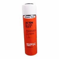 POWER TEAM Hydraulic Cylinder: Single Acting, 25 ton Nominal Capacity, 8 in Nominal Stroke Lg, Steel (MPN C258C)