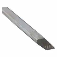 Slotted screwdriver with a 3/16 in tip, 6 in shank length, and 10 in overall length. Cushion grip provides user comfort. Tether-ready design allows attachment to a lanyard for drop prevention in elevated or confined workspaces. Suitable for driving and removing slotted screws in general maintenance and assembly tasks.