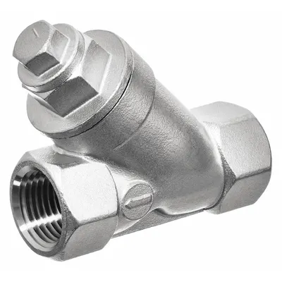 USA INDUSTRIALS 1/2 in 304 Stainless Steel Combination Strainer - Stainless Steel Strainer/Ball Valves