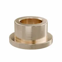 Flanged Sleeve Bearing: Bronze, SAE 841, 8 mm Bore, 12 mm OD, 8 mm Lg, -35°F to 300°F, 10 PK (MPN FFM0812-08B)