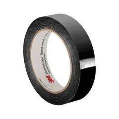 Polyester film tape with acrylic adhesive, 2.5 mil thick, rated for 1350°F. Used for high-temperature insulation in motors, transformers, and coils.