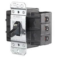 HUBBELL KELLEMS Manual Motor Switch: 3 Poles, 60 A, No Enclosure (MPN HBL7863D)