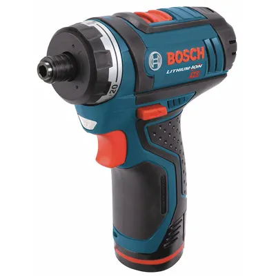 BOSCH Screwdriver Kit: 1/4 in Drive Size, 265 in-lb, 265 in-lb Torque - Max - Bosch Cordless Screwdrivers