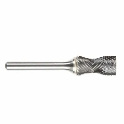 SGS PRO SA-5RA Double Cut Cylinder Radius Bur, 1/2" x 1" Head, 1/4" Shank - Cylinder Radius Burs