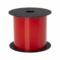 Continuous Label Stock: 4 in x 75 ft, Vinyl, Red, Indoor/Outdoor (MPN BMSLT404RF)