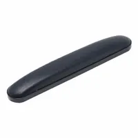 This vinyl upholstered armrest pad is a replacement component for Invacare wheelchairs. It provides a comfortable resting surface for the user's arm and includes mounting screws for installation. Overall dimensions are 13 1/2 in length and width