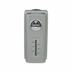 This analog thermostat is designed for heat-only applications, controlling single-stage electric heating systems such as baseboard heaters or radiant ceilings. It features an exposed dial for temperature adjustment from 55° to 85°F, operates on 120 to 240V AC, and has a SPST switch action (open on rise). The dustproof case protects internal components in typical residential or light commercial environments.