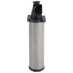 Replacement filter element with activated carbon media rated at 0.003 micron. Designed for compressed air and gas filtration to remove contaminants, odors, and vapors. Suitable for applications requiring high-purity output such as food processing, pharmaceutical manufacturing, and pneumatic systems.