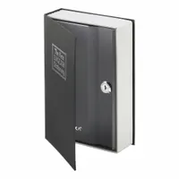 Steel diversion safe with key lock, 0.05 cu ft capacity, not fire rated. Conceals valuables such as cash, documents, or keys in plain sight. Suitable for discreet storage in residential, office, or industrial environments
