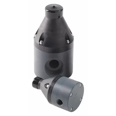 HAYWARD Pressure Reducing Control Valve: PVC, PTFE, NPT x NPT - Corrosive & Ultra-Pure Liquids Pressure Regulators