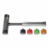 Replaceable Tip Hammer: Urethane, 1 1/2 lb Head Wt, 1 1/2 in Tip Dia, 11 1/2 in Overall Lg, Zinc (MPN AM2ZRTSG)