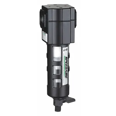 SPEEDAIRE Compressed Air Filter: Particulate, 1/4 in NPT, 5 micron, 55 cfm - Speedaire FRL Air Filters