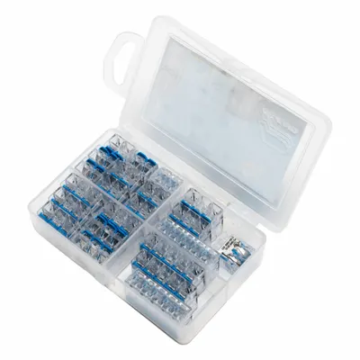 IDEAL 30-1010 Push-In Lever Kit, 22 Pieces, 24 AWG – 10 AWG - Mixed Wire Connector & Terminal Sets
