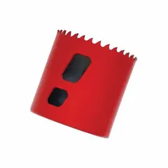 Multi-material-cutting hole saw without arbor, 25/32 in diameter, 5/6 teeth per inch, 1/2"-20 thread size, maximum cutting depth 1 7/8 in. Suitable for cutting wood, metal, and plastic in construction, plumbing, and electrical applications.
