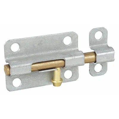 OEM Door Bolt, Barrel Bolt, 1/2 in Ht, 1 7/16 in Wd, 3 in Lg - Door Bolts