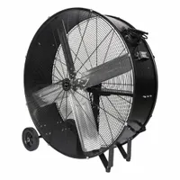 HUNTER Mounted Fan: 36 in Blade Dia, 2 Speeds, 120V AC, 1/4 hp, Belt Drive, Aluminum (MPN HAC-DRUM36)