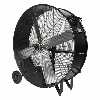 HUNTER Mounted Fan: 36 in Blade Dia, 2 Speeds, 120V AC, 1/4 hp, Belt Drive - Standard Industrial Floor Fans