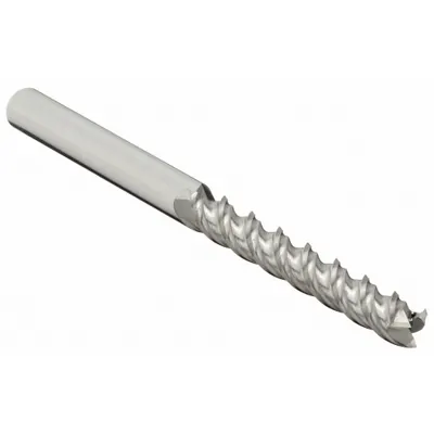 OEM Carbide Square End Mill for Aluminum, 3 Flute, 1/4" Mill Dia, 2" LOC, 4" OAL - Carbide Square End Mills for Aluminum