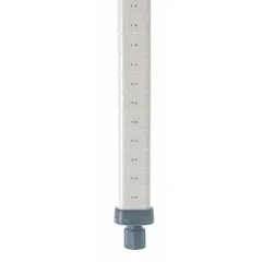Polymer post for use with MetroMax I antimicrobial plastic shelving systems. Features a taupe epoxy-coated finish for corrosion resistance. Includes a MetroMax I Collar Plug. Suitable for environments where moisture, chemicals, or microbial growth are concerns.