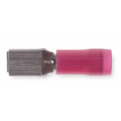 STA-KON Wire Disconnect: Female Socket, Red, Nylon, Partial Coverage - Partially Insulated Quick Disconnects