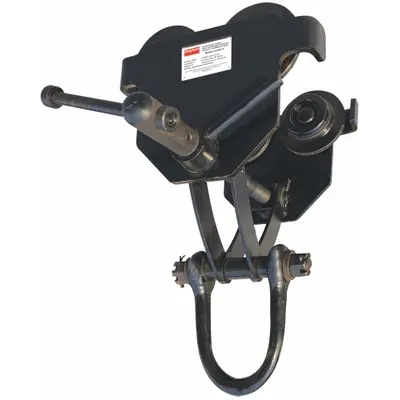 Dayton Trolley: Push, 6,000 lb Max Hoist Load Capacity - Push Trolleys for Hoists