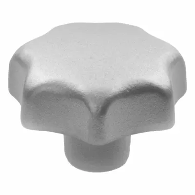 JW WINCO 6336-NI-40-M8-E Corrosion-Resistant 7-Arm Knob with Threaded Hole - Corrosion-Resistant 7-Arm Knobs with Threaded Hole