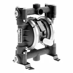 This GRACO diaphragm drum pump is designed for general purpose fluid transfer from drums. It delivers a maximum flow rate of 16 gpm and handles fluid temperatures up to 225°F. The pump features an aluminum suction tube and is suitable for a variety of industrial fluid handling applications.
