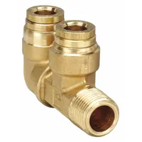 Push-Fit Elbow Fitting: 3/8 in OD x 1/4 in Pipe Fitting Size, Push-to-Connect x MNPT, Brass (MPN 189PTC-6-4-6)