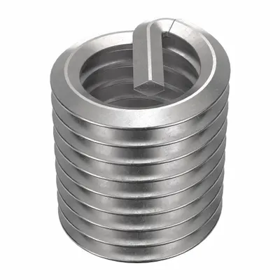 OEM Screw-Locking Tanged Helical Insert, 1/2"-13 Coarse, Plain, 18-8, 5 PK - Screw-Locking Tanged Helical Inserts