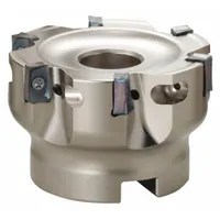90-degree indexable face mill for general-purpose face milling on steel, stainless steel, and cast iron. Delivers square shoulders and smooth finishes. Uses indexable inserts for cost-effective cutting