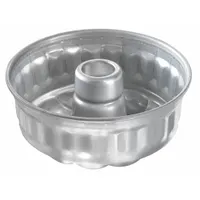 CHICAGO METALLIC Cake Pan: Aluminum, Glazed, Solid, 7 7/16 in Overall Dia, 3 in Overall Dp, Silver (MPN 47645)