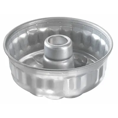 CHICAGO METALLIC Cake Pan: Aluminum, Glazed, Solid, 7 7/16 in Overall Dia, 3 in Overall Dp - Tube & Bundt Pans