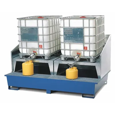 DENIOS Splash Guard for IBC Tote Dispensing Systems - Splash Guards for IBC Tote Dispensing Systems