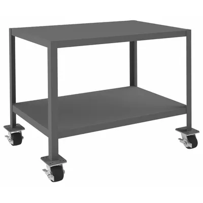 DURHAM MFG Work Table: Fixed Ht, Steel, 36 in x 24 in - Steel-Top Mobile Worktables