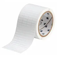 Pre-Cut Label Stock Roll: Tamper Indicating, 13/64 in x 21/32 in, 13/64 in, White (Matte) (MPN THT-14-351-10)