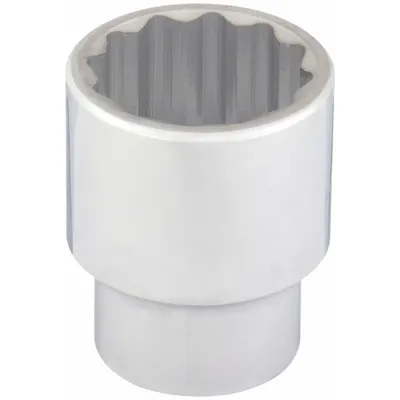 WESTWARD Socket: Metric, 1 in Drive Size, 36 mm Socket Size, 12-Point, Std, Chrome - 1" Drive Hand Sockets