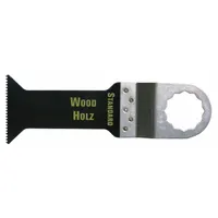 FEIN Oscillating Tool Blade: 1 5/8 in Blade Wd, 3 1/16 in Overall Lg, Flush Cutting, Carbon Steel (MPN 63502124016)