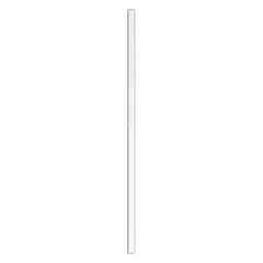 Steel pilaster with honeycomb core for commercial restroom partition systems. Measures 82 inches high, 3 inches wide, 1-1/4 inches thick. White smooth semi-gloss finish. Provides structural support and privacy between stalls.