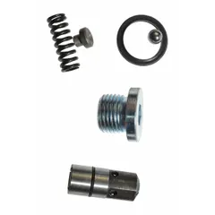 This flow valve kit is designed for use in pumps, valves, and cylinders in lift tables. It regulates fluid flow to control hydraulic or pneumatic movement in material handling equipment. Compatible with Part Number 4ZD01J.