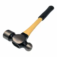 This standard ball-peen hammer features a 24 oz steel head with a 1-5/8 in face diameter and a 15 in overall length. The fiberglass handle provides a secure grip for general striking tasks such as shaping metal, striking chisels, and riveting in industrial maintenance and fabrication work