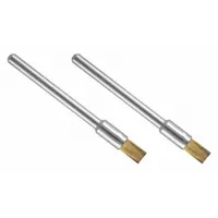 DREMEL Rotary Tool Brush: 1/8 in Brush Dia, Cup Brush, Straight, Mounted, Brass, 2 PK (MPN 537-02)