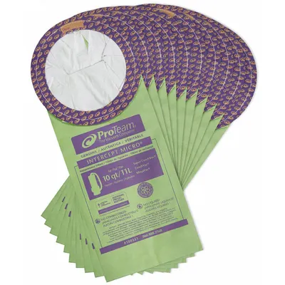 PROTEAM 100331 Backpack Vacuum Bag, Dry, Paper, 2-Ply - Backpack Vacuum Bags