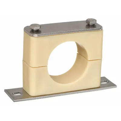 BEHRINGER PIPE SYSTEMS Beta Clamp: Smooth Bore, 316 Stainless Steel Clamp, Santoprene Cushion (MPN BSBX72375-SP) - Smooth-Core Beta Clamps