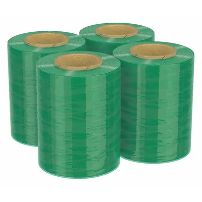 GOODWRAPPERS Handle with Brake Stretch Wrap, Light Green, 5 in x 650 ft, 4 Pack